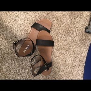 Sandal with ankle strap